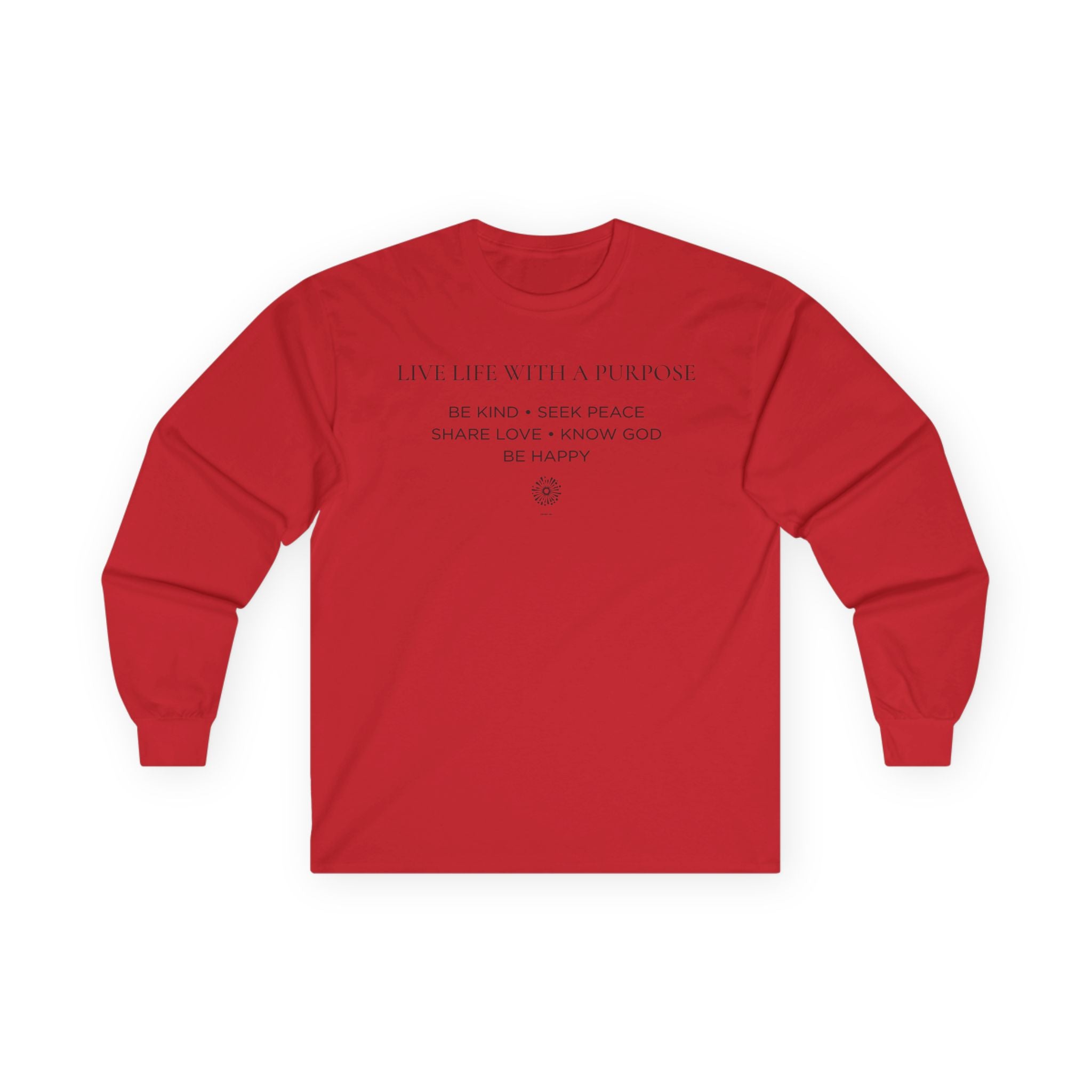 Live Life With A Purpose Men's Ultra Cotton Long Sleeve Tee
