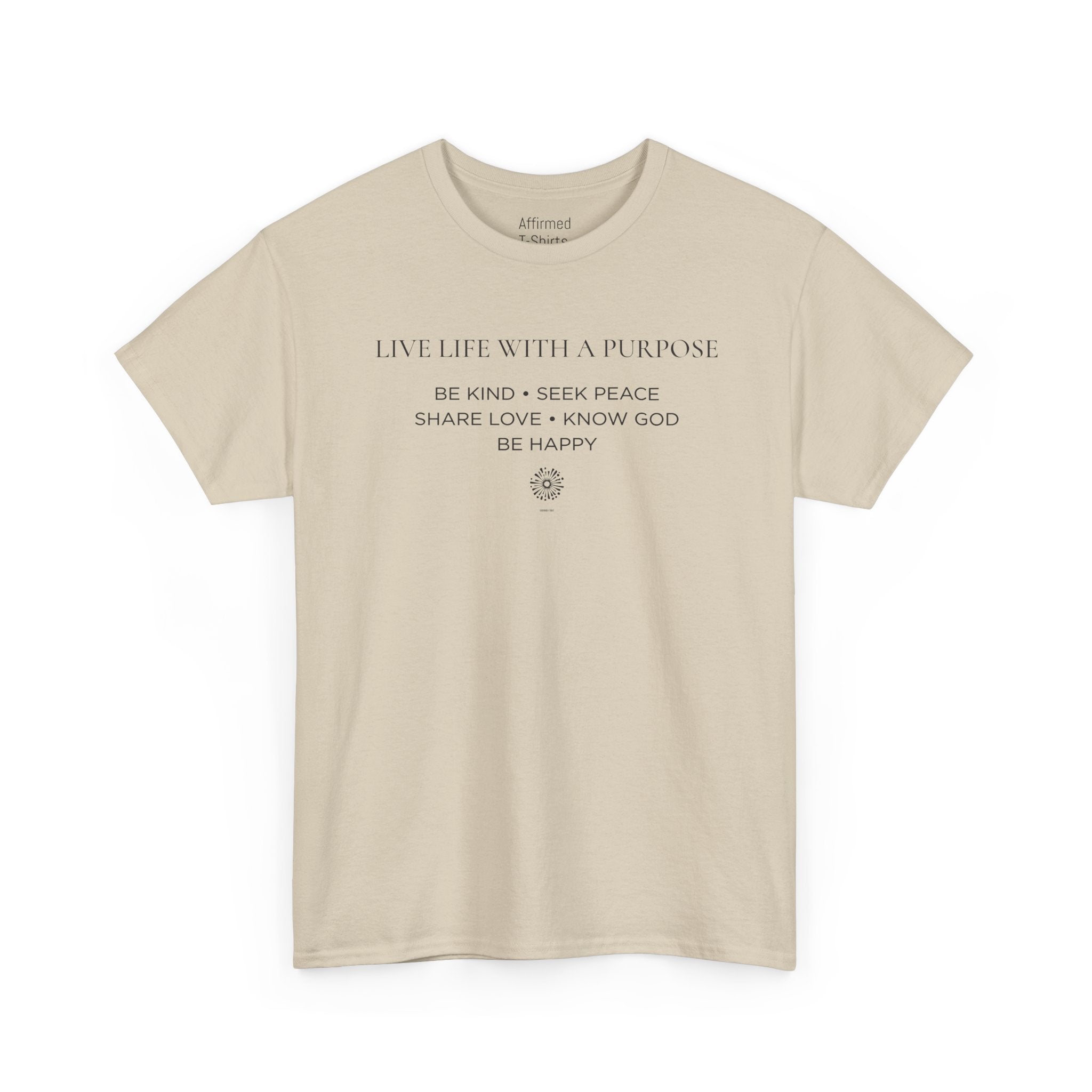 Live Life With A Purpose  Men's Cotton T-Shirt
