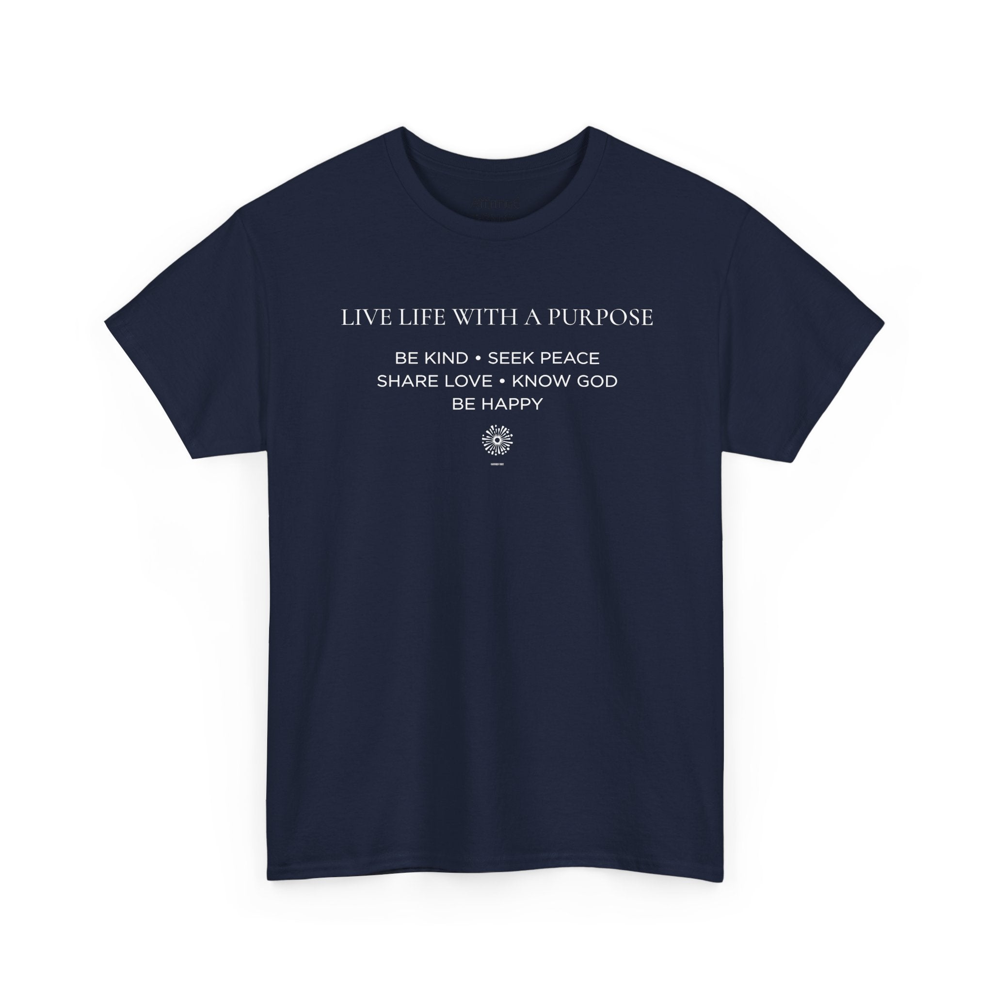 Live Life With A Purpose  Men's Cotton T-Shirt