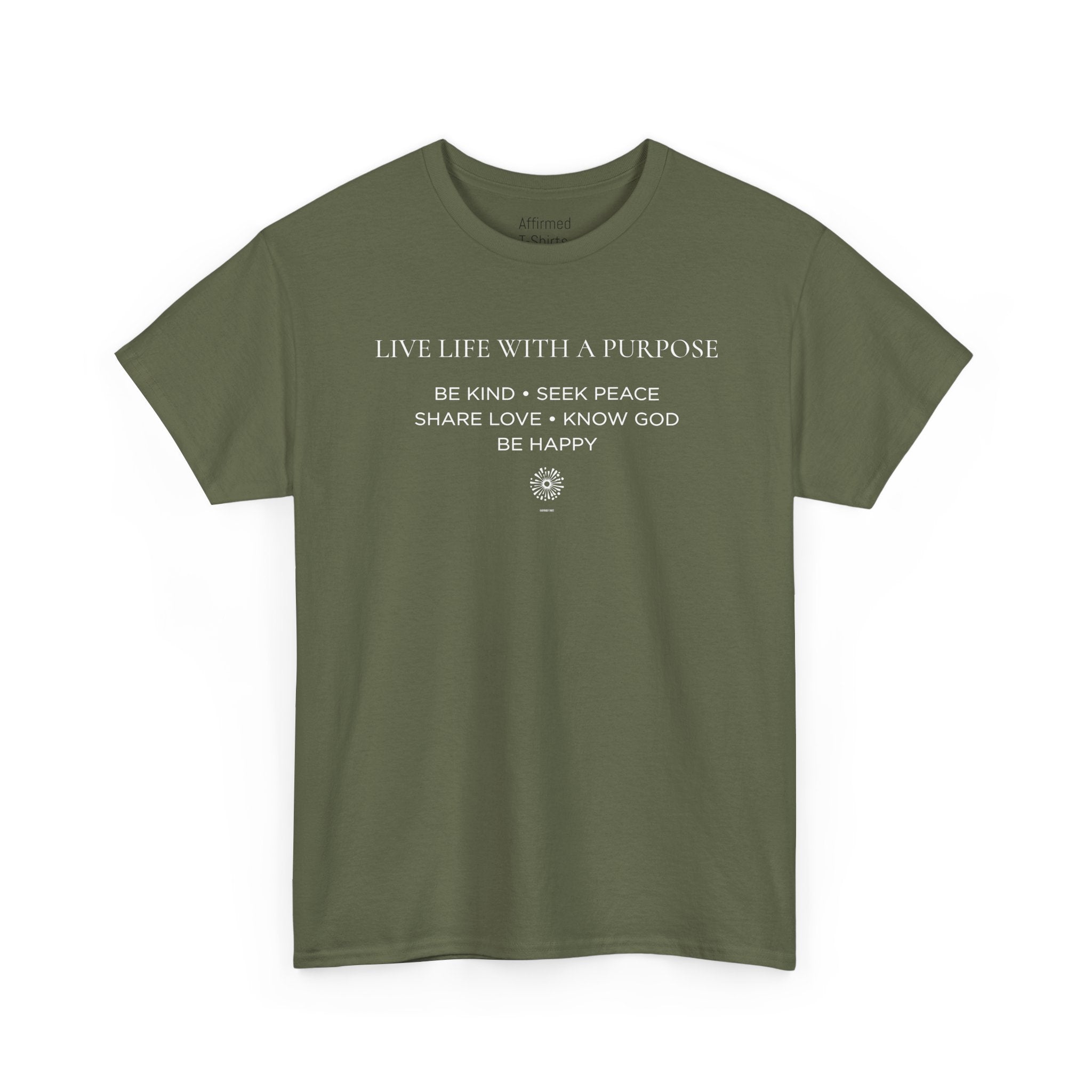 Live Life With A Purpose  Men's Cotton T-Shirt