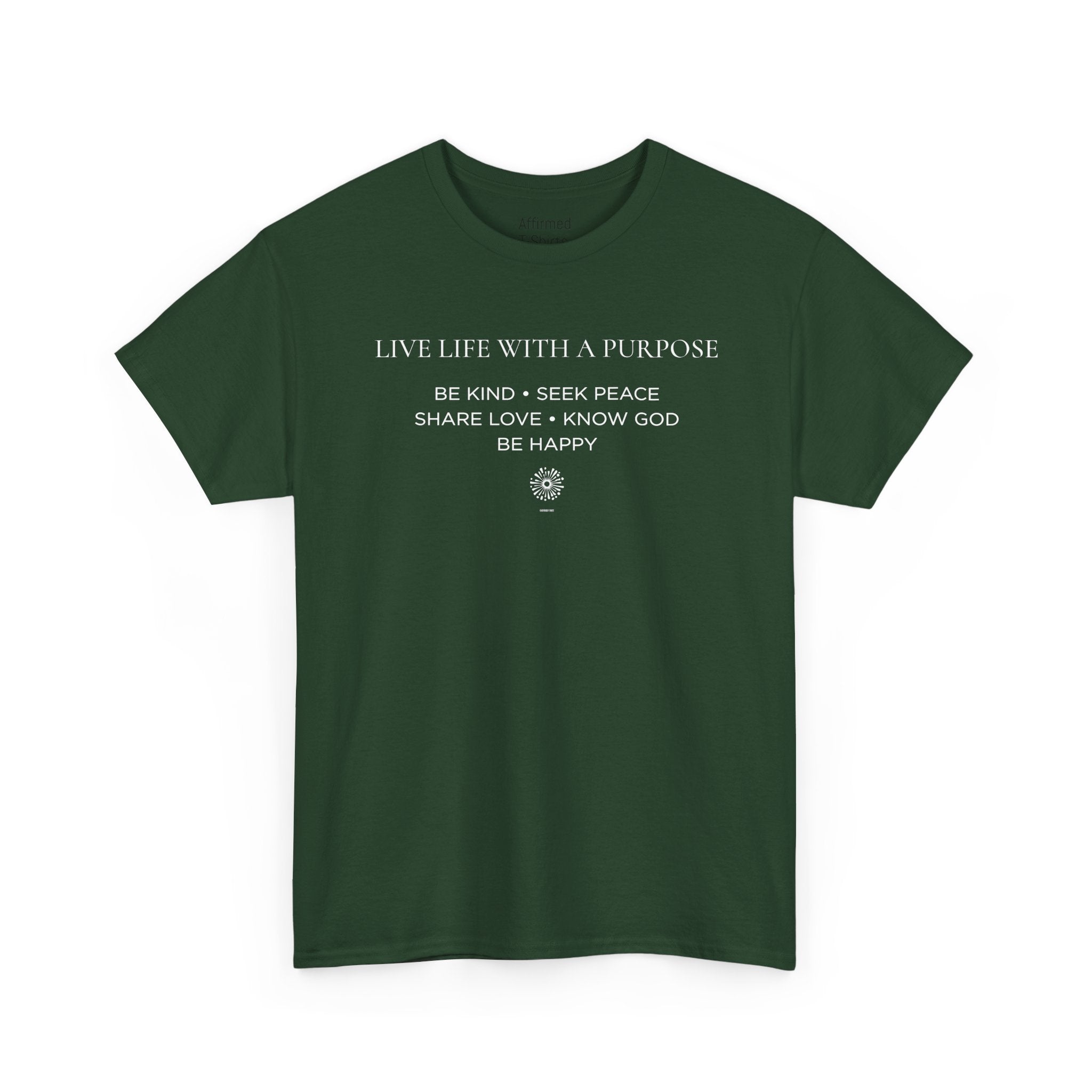 Live Life With A Purpose  Men's Cotton T-Shirt
