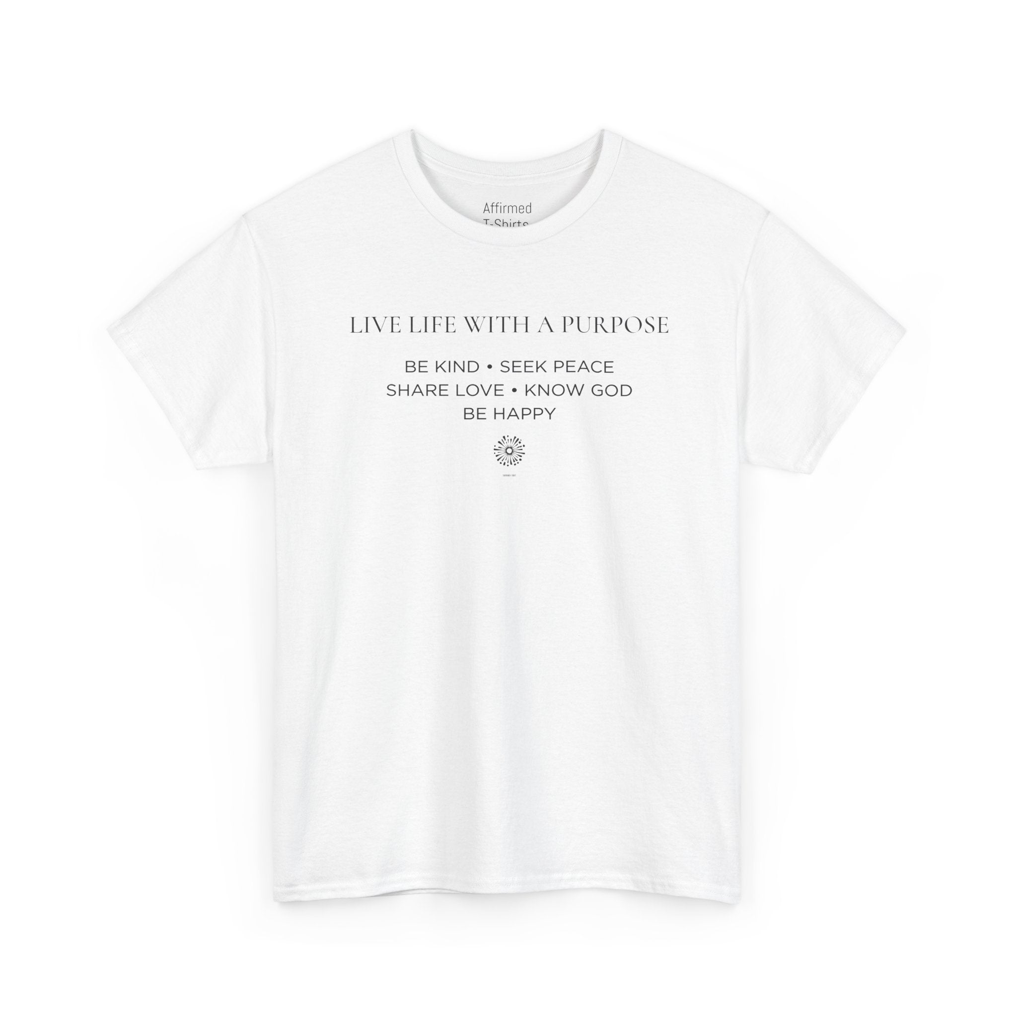 Live Life With A Purpose  Men's Cotton T-Shirt