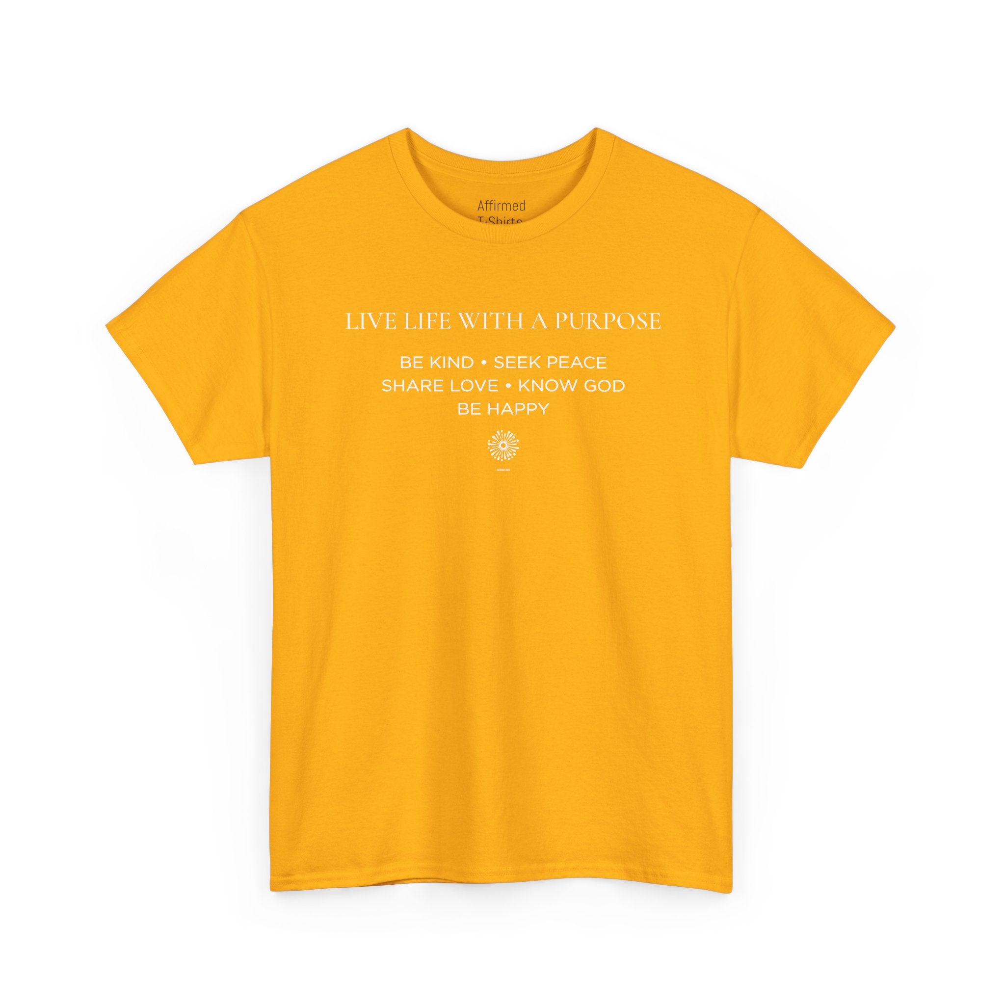 Live Life With A Purpose  Men's Cotton T-Shirt