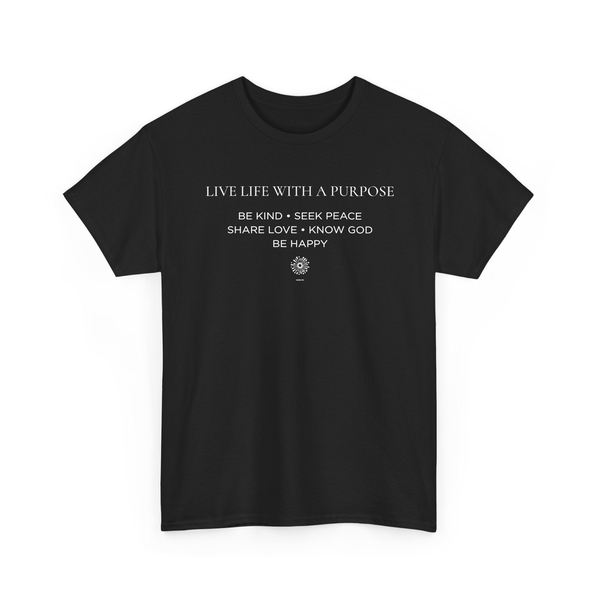 Live Life With A Purpose  Men's Cotton T-Shirt