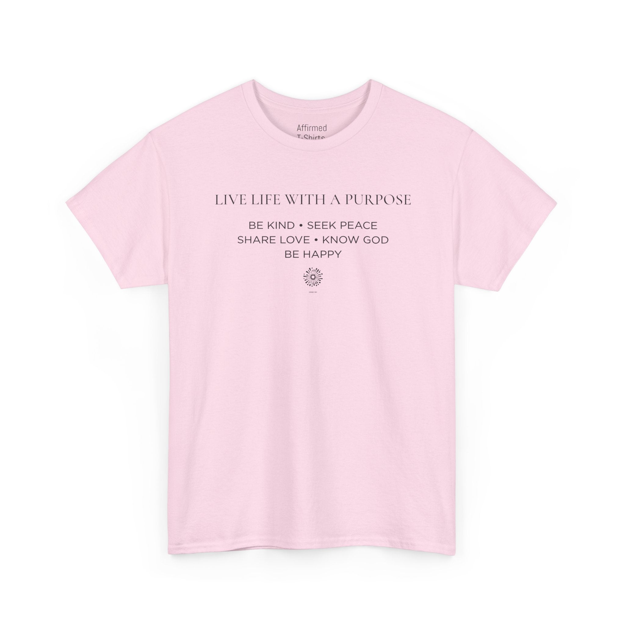Live Life With A Purpose  Men's Cotton T-Shirt