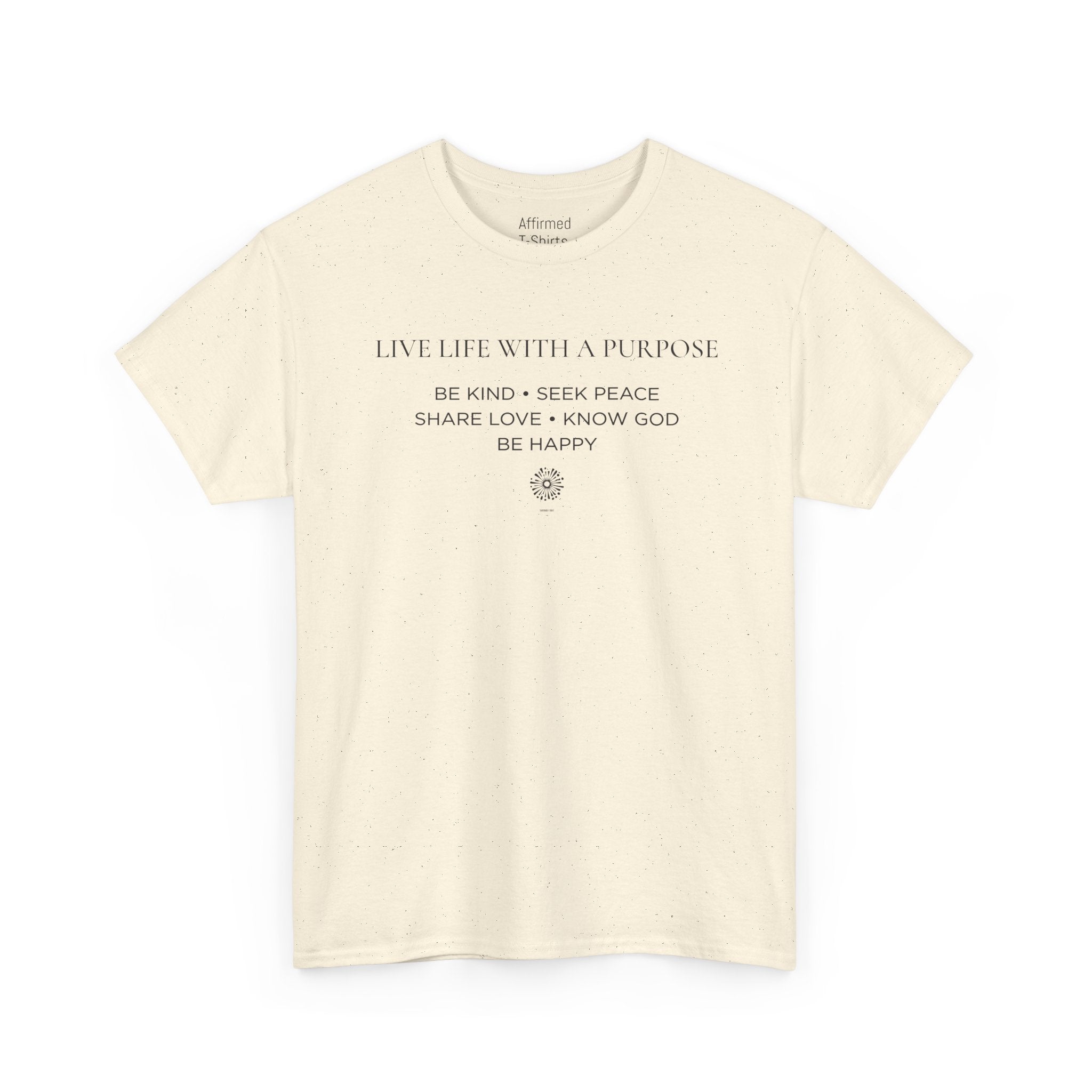 Live Life With A Purpose  Men's Cotton T-Shirt