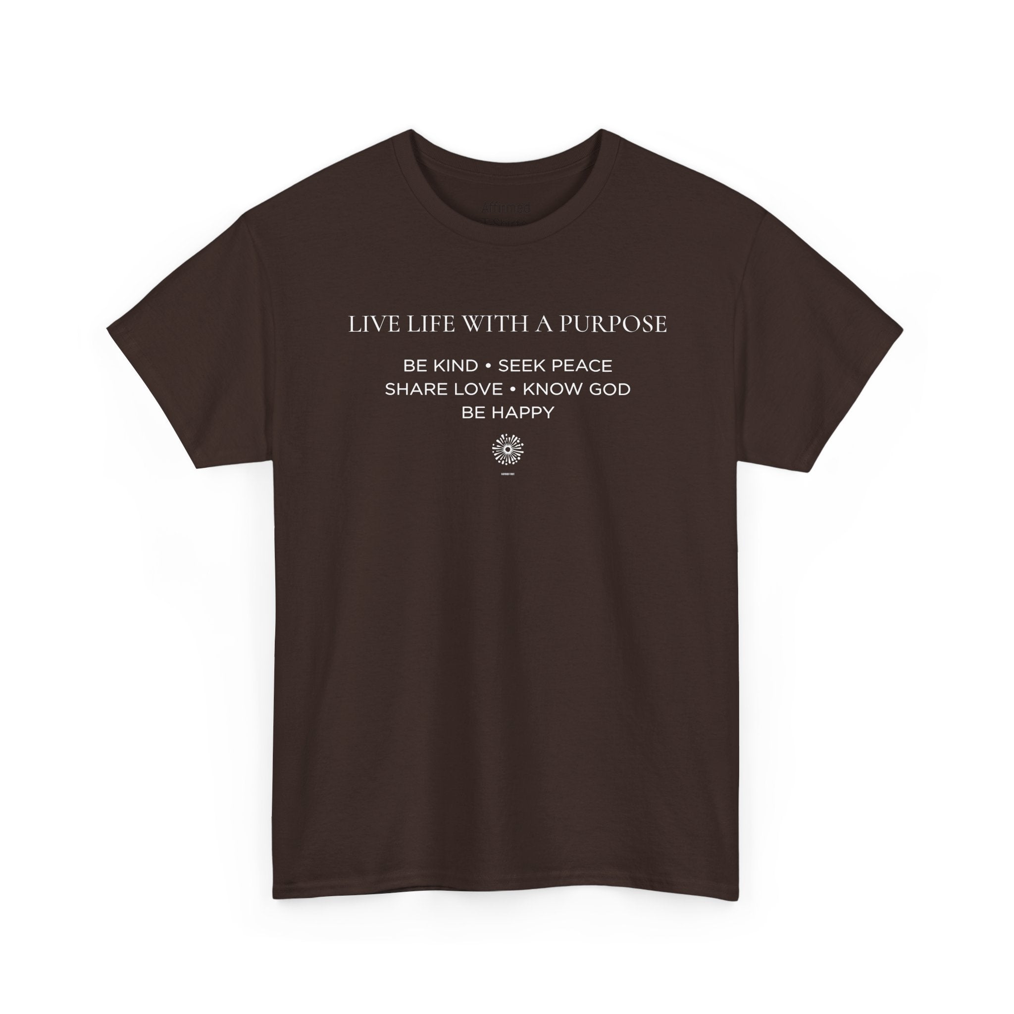Live Life With A Purpose  Men's Cotton T-Shirt